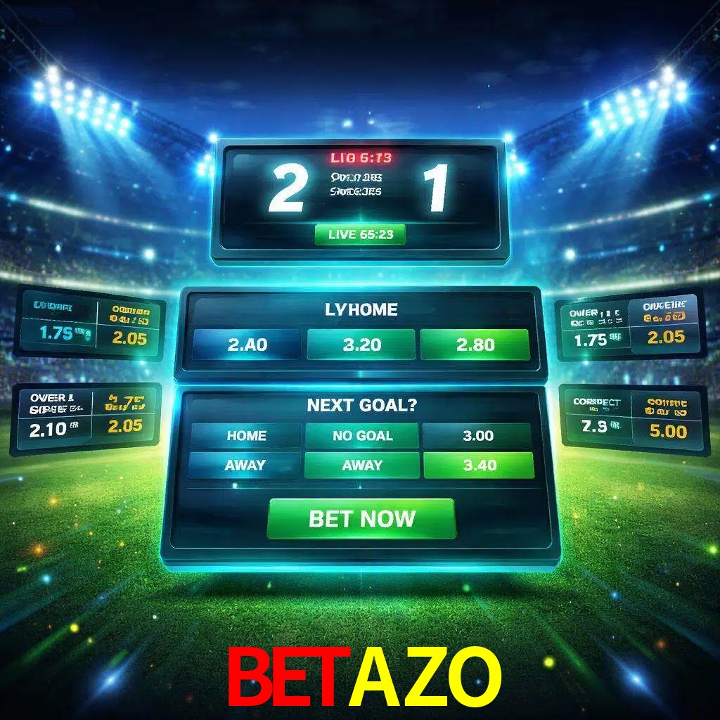 Vista de apuestas en vivo BETAZO durante un partido en curso