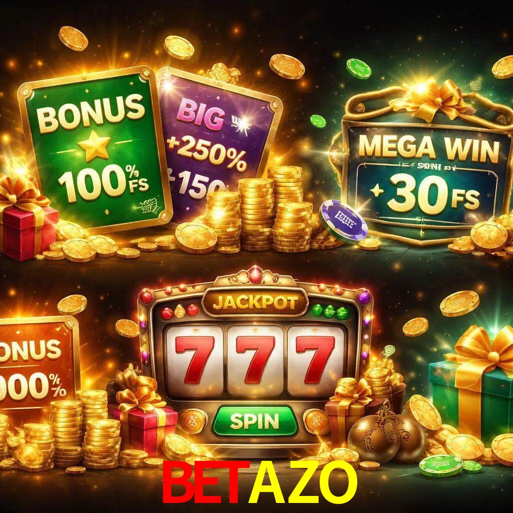 Tipos de bonos BETAZO incluyendo recompensas de bienvenida y promociones continuas